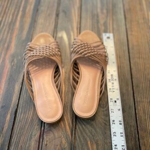 Sigerson Morrison leather knotted strappy flat sandals 6 1/2